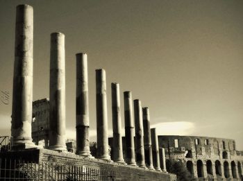 Low angle view of historical building