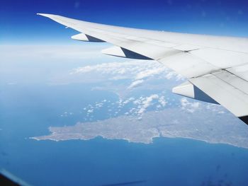 Airplane flying in sky