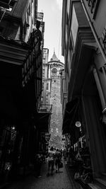 Woman walking in city