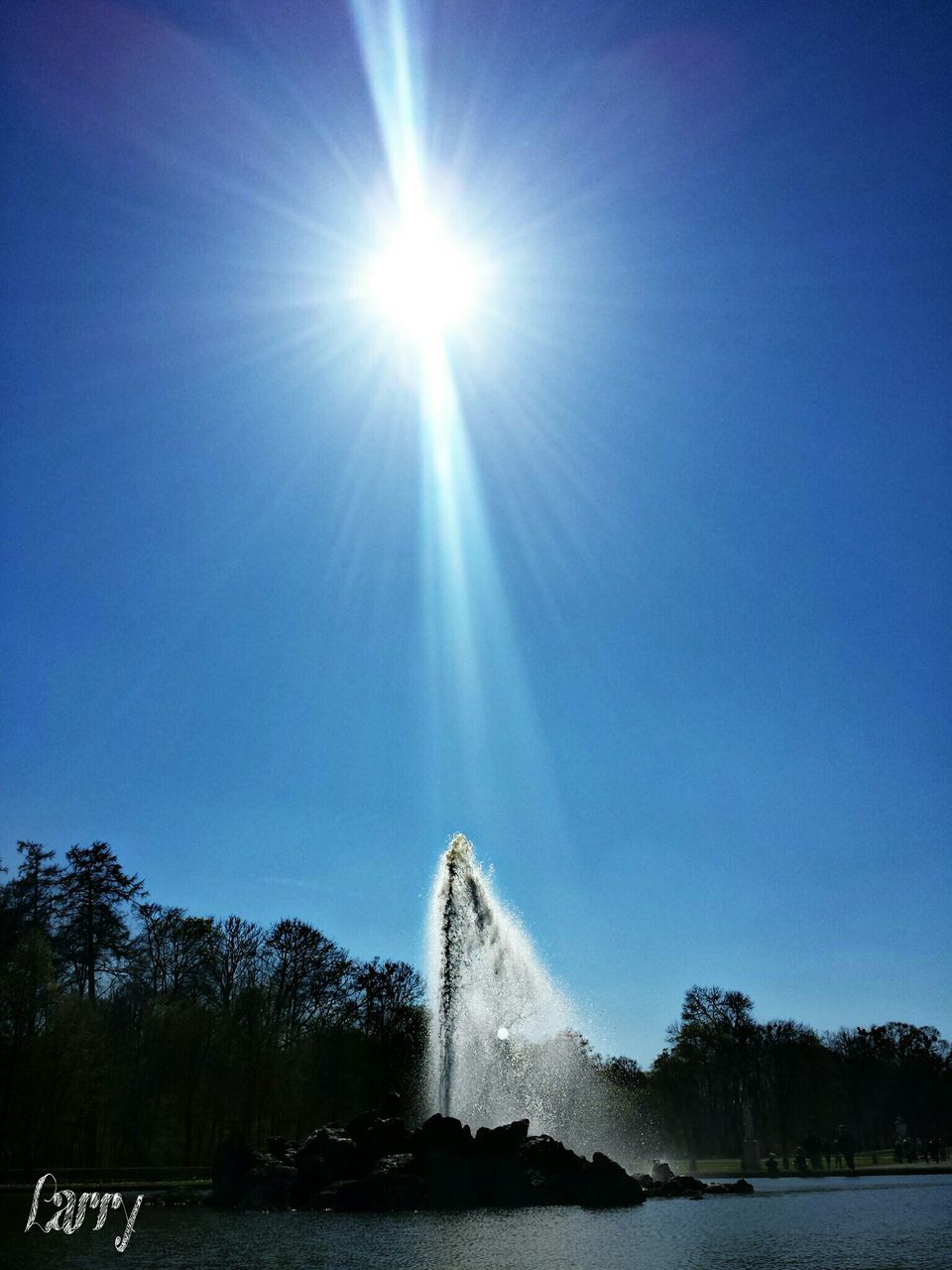 SUN SHINING THROUGH WATER