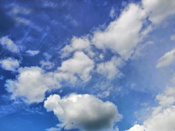 Low angle view of clouds in sky