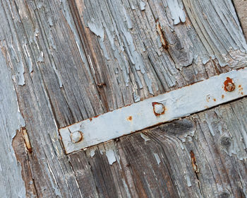 Full frame shot of old wooden door