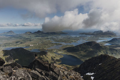 Panoramic view of sea against sky