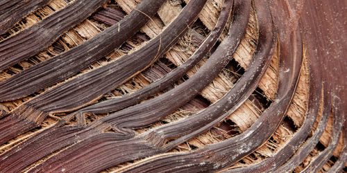 Full frame shot of tire tracks