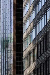 Low angle view of modern buildings