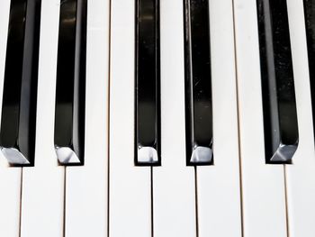 Full frame shot of piano key