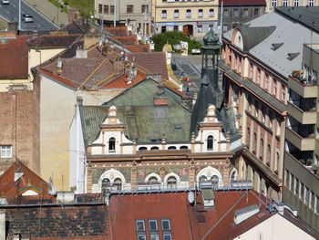 View of old building in town