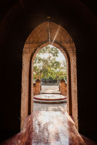 Entrance of historic building