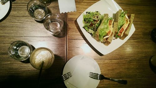 Close-up of food on table