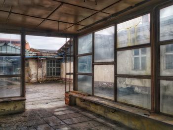 Interior of abandoned building