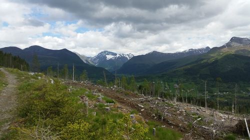 Scenic view of landscape against sky