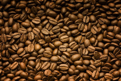 Full frame shot of coffee beans