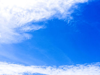 Low angle view of clouds in sky