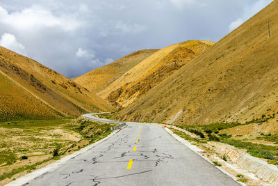 Road leading to mountain