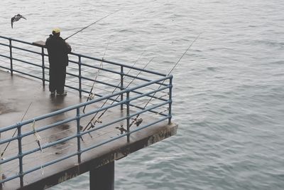 Pier in sea