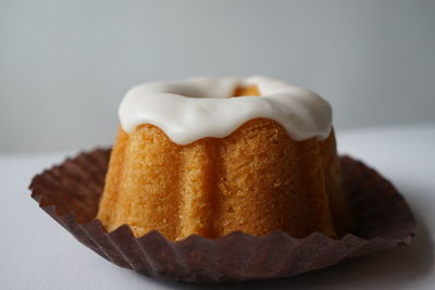 Close-up of cupcakes on plate