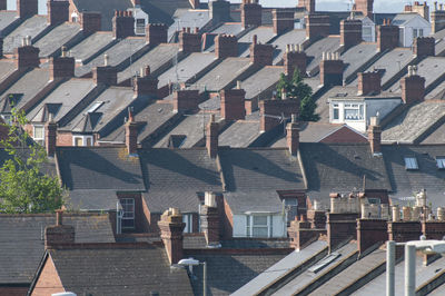 Aerial view of residential district