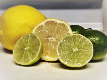 Close-up of fruits on table