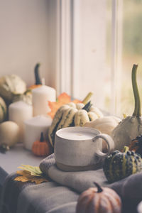 Close-up of food on table