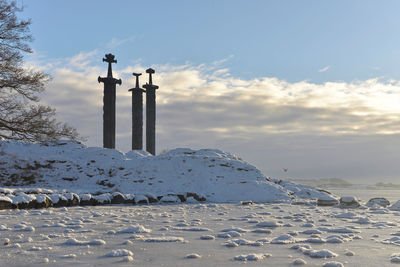 View of winter landscape