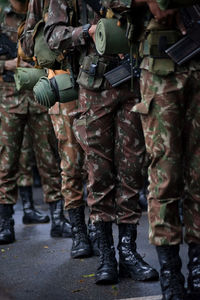 Army soldiers are seen at the brazilian independence day parade in the city of salvador, bahia.