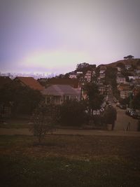 Residential buildings against sky