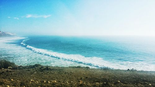 Scenic view of sea against sky