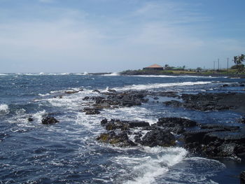 Scenic view of sea against sky