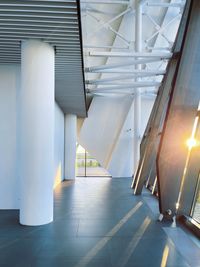 Interior of illuminated building