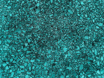 Full frame shot of turquoise gravels