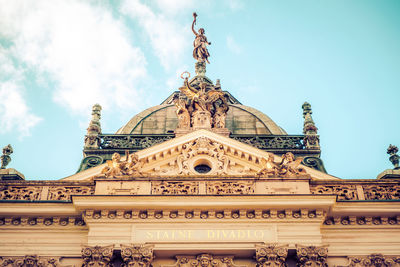 Low angle view of historical building against sky