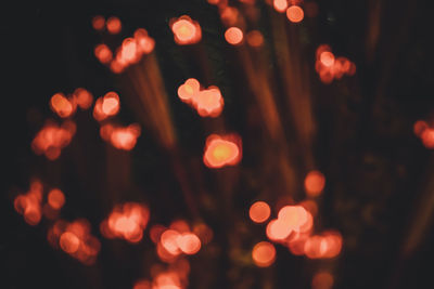 Defocused image of lights