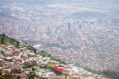 High angle view of cityscape