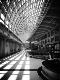 Empty underground walkway