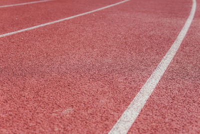 Full frame shot of running track