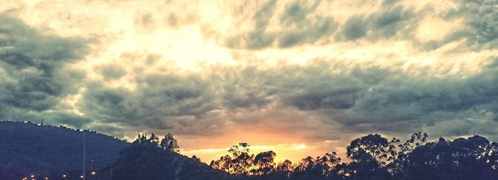 Low angle view of cloudy sky