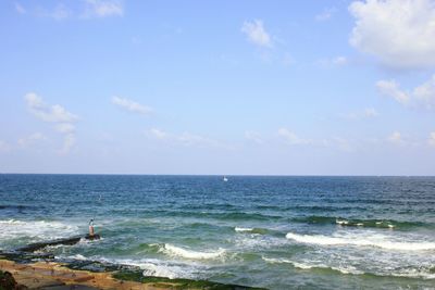 Scenic view of sea against sky