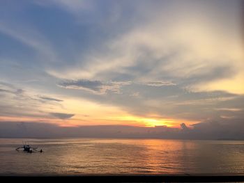 View of calm sea against the sky