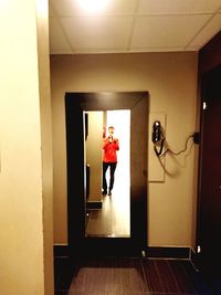 Man standing by door