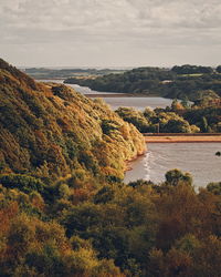 Scenic view of river against sky