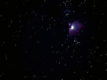 Low angle view of star field at night