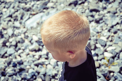 Close-up portrait of boy