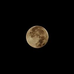 Low angle view of moon in sky