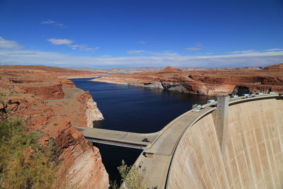 Dam against sky