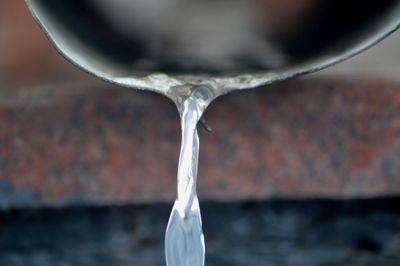 Close-up of drinking glass