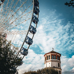 Low angle view of building against sky