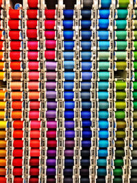 Full frame shot of multi colored umbrellas