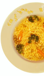 Close-up of served food in plate