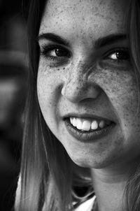 Close-up portrait of young woman