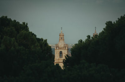 Low angle view of church against sky
